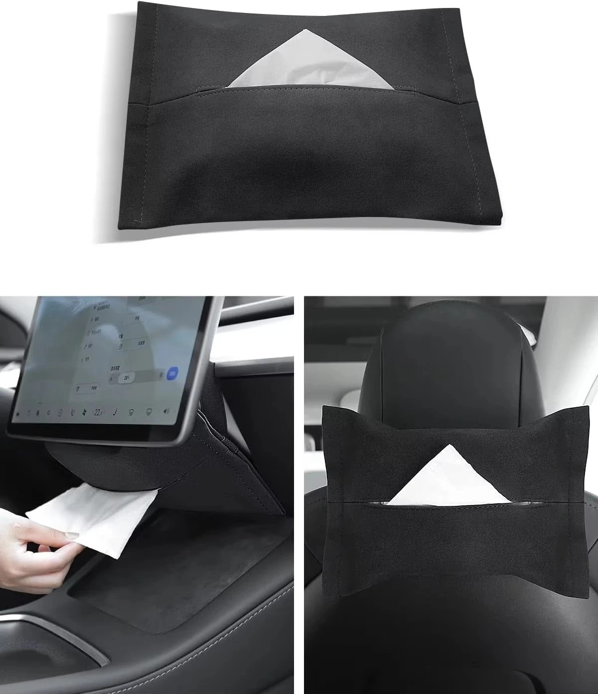 Y-type car interior accessories hidden tissue holder  y-type under the screen